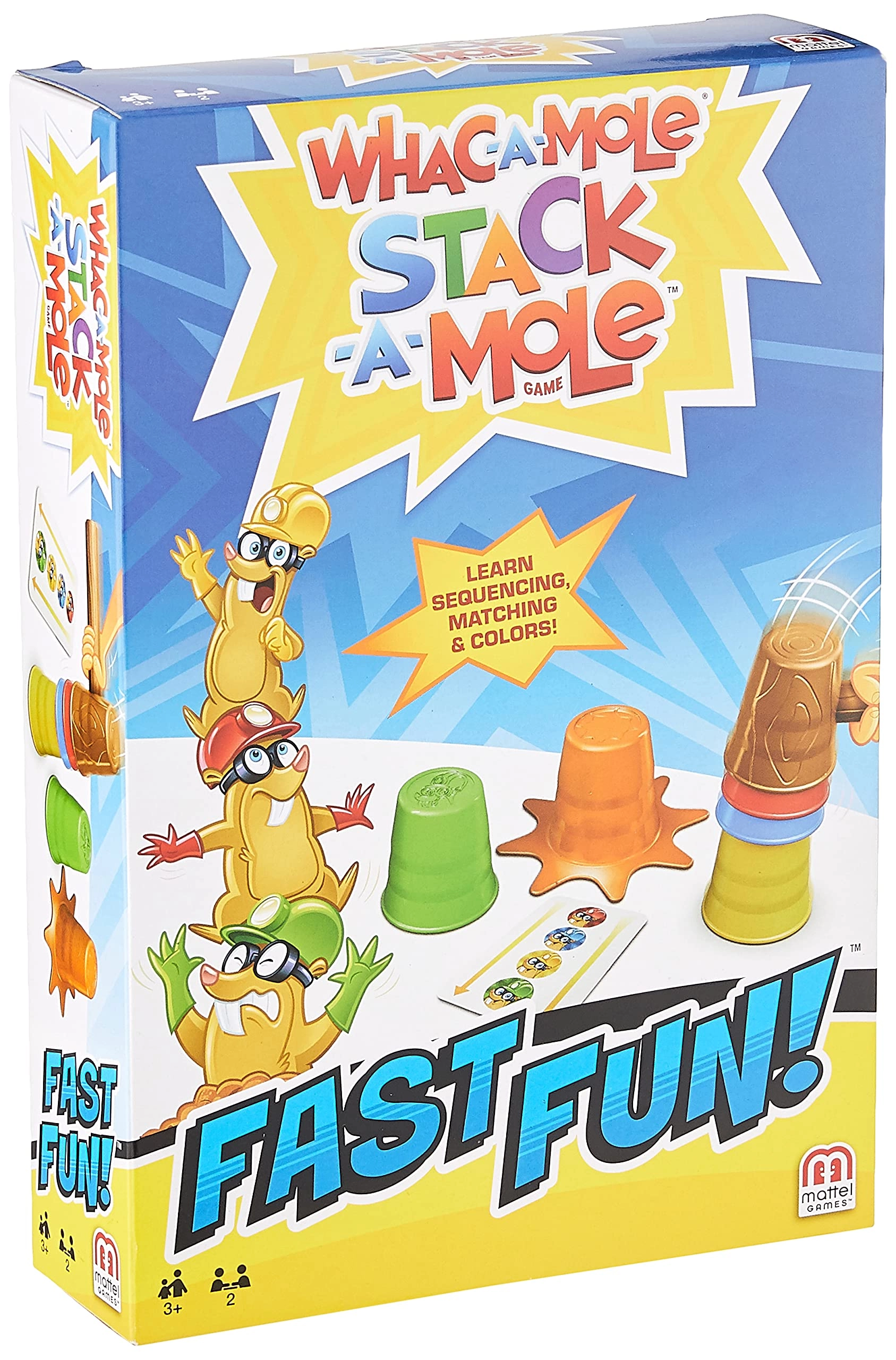 Mattel Games Fast Fun Whac-A-Mole Stack-A-Mole