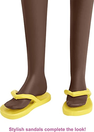 Barbie Loves The Ocean - Plastic Purple Floral Dress Ages 3+