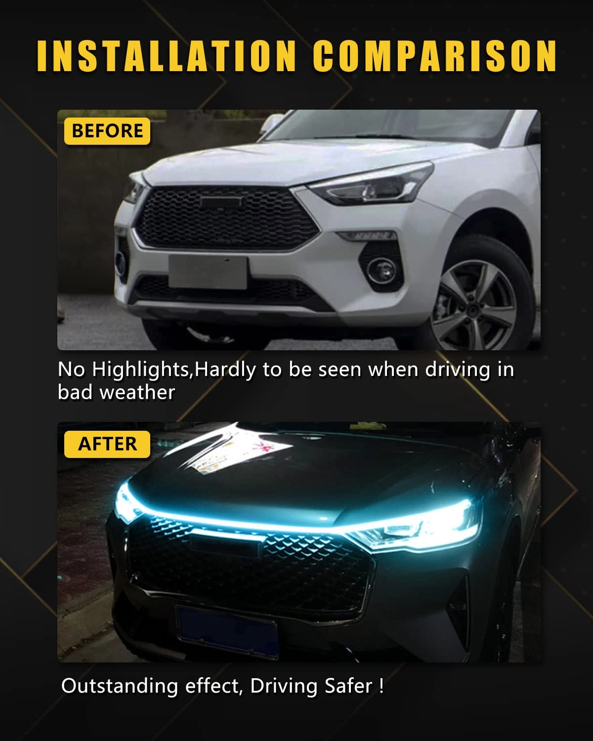 Led Hood Light Strip - 70inch