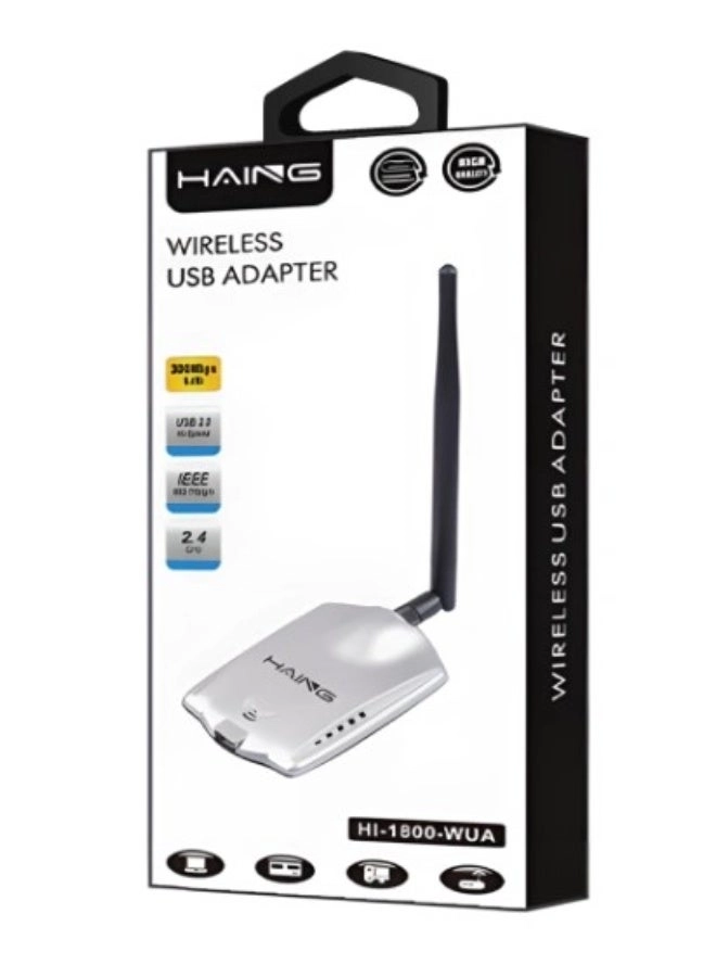 Haing HI-1800-WUA - 2.4Ghz Universal Serial Bus Rev. 2.0 Wireless