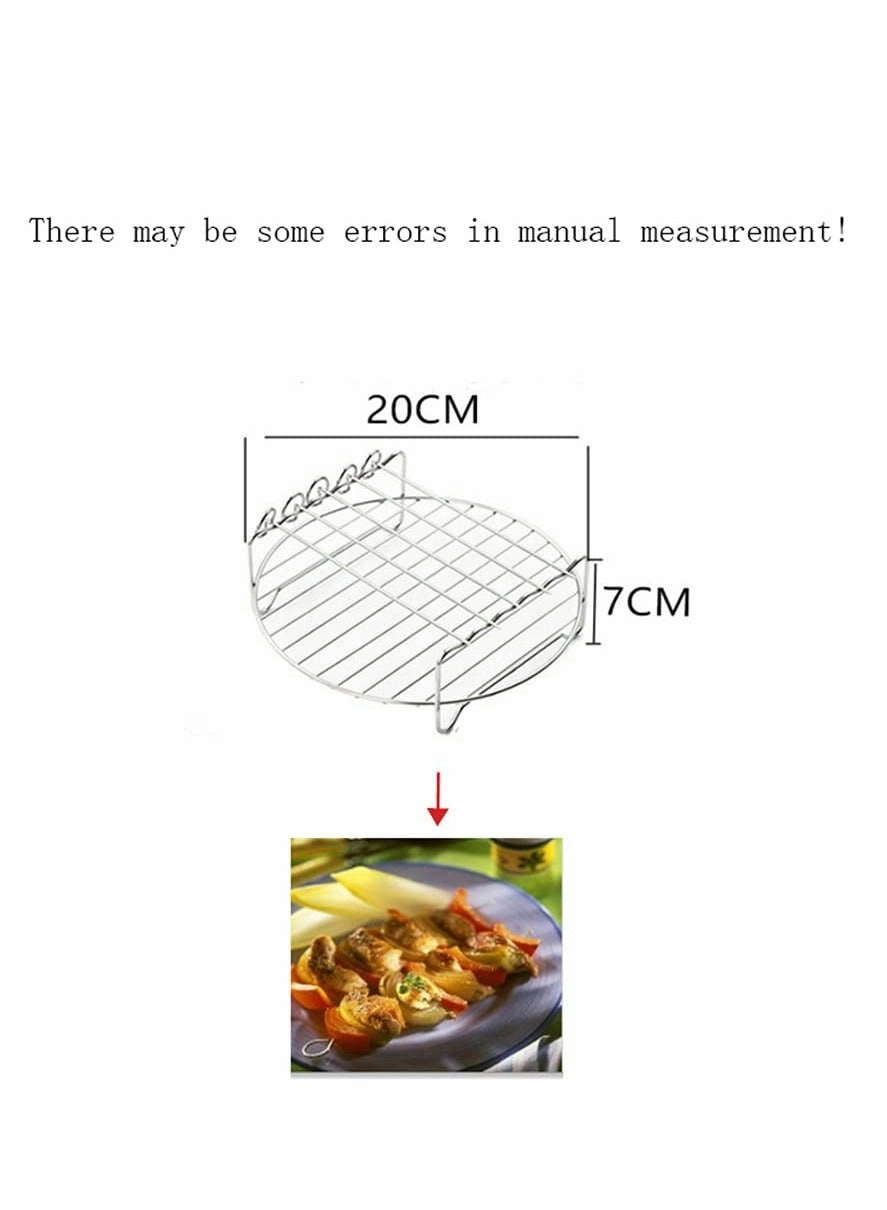 Air Fryer Rack - 304 stainless steel 5 Skewers
