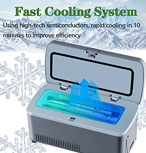 Insulin Cooler Refrigerated Box - Portable 6-8h Battery