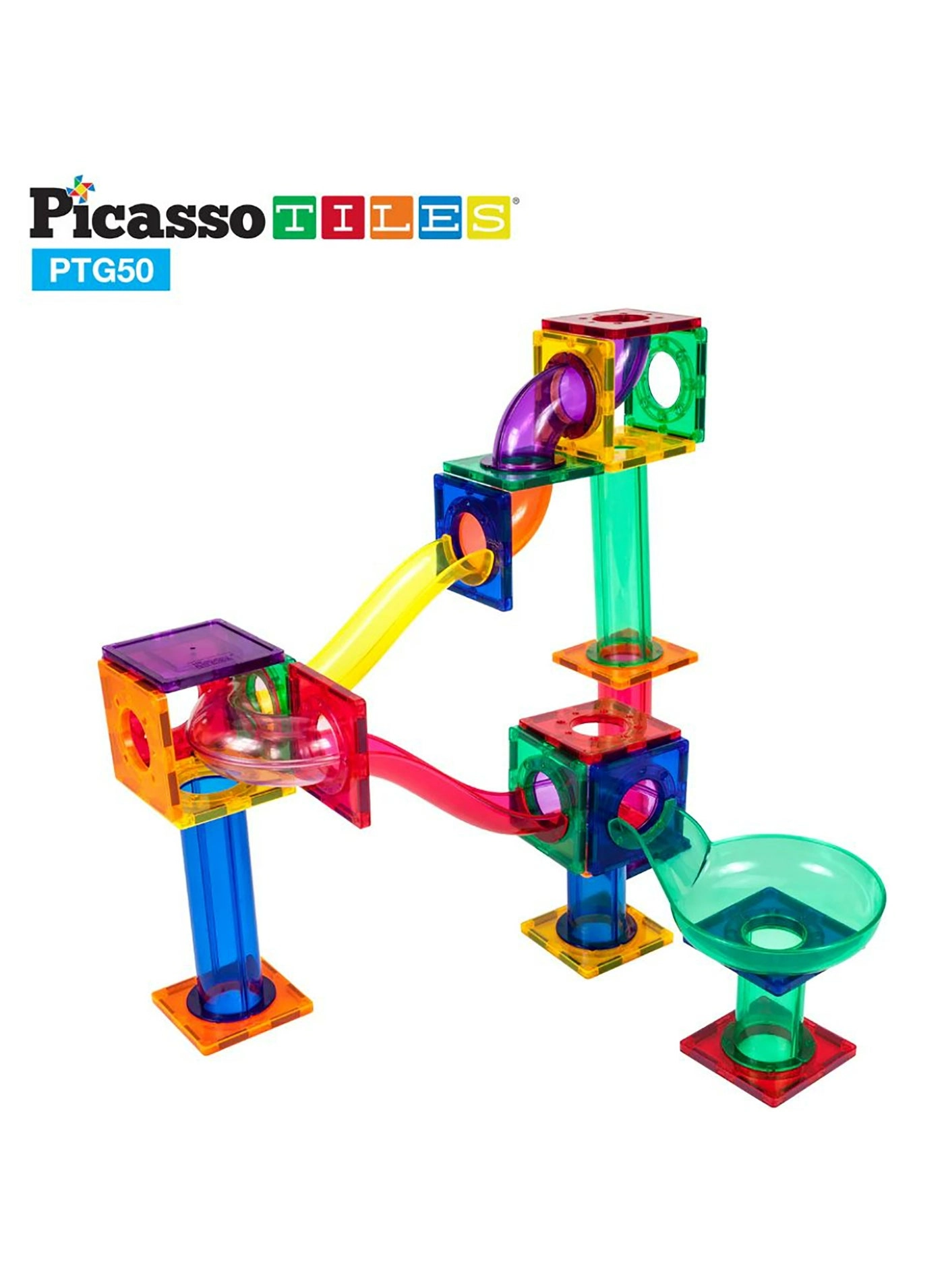 Magnetic Marble Run - Construction 50 pcs