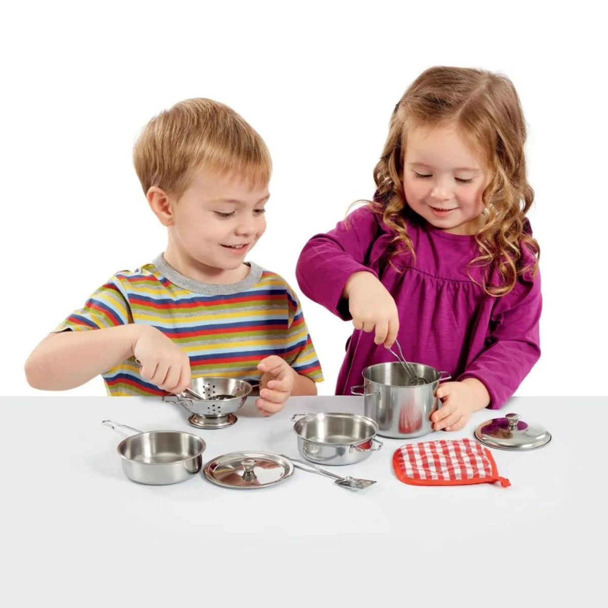 Busy Me My Pots And Pans Kitchen Playset - 10 pcs (527-315_13124_B)