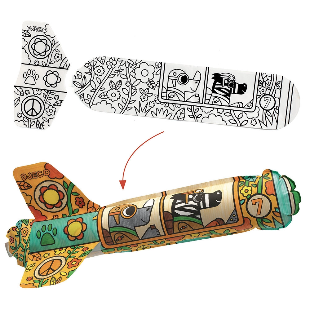 Do It Yourself - To The Sky Rockets - 3 paper aeroplanes 3 straws