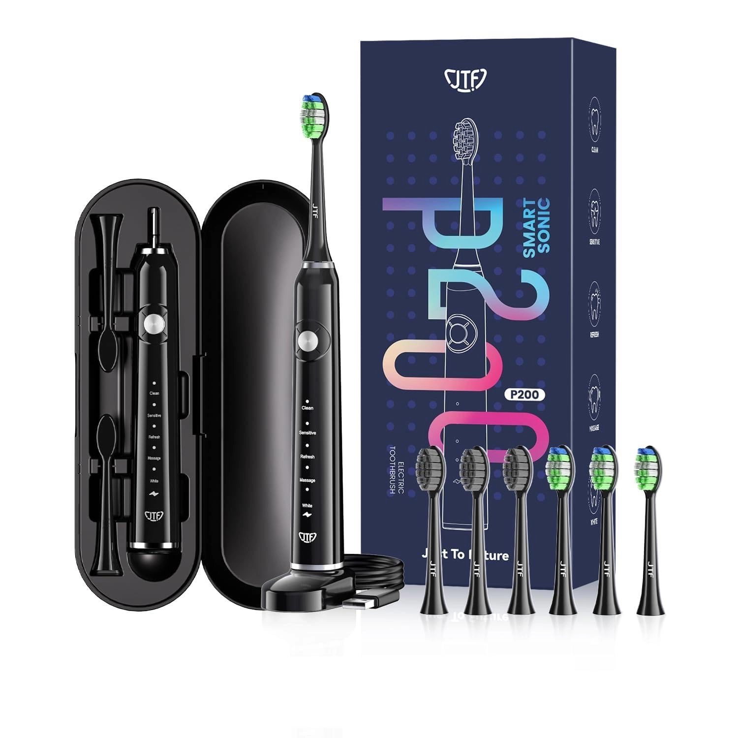 P200 - 6 Brush Heads Travel Case 60 Days