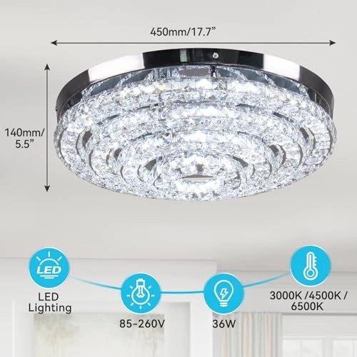 Crystal Chandelier - Dimmable