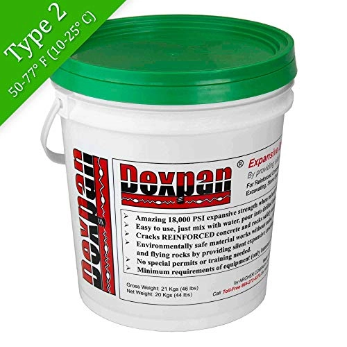 Expansive Demolition Grout - 44 Lb. Box Concrete Rock Breaking