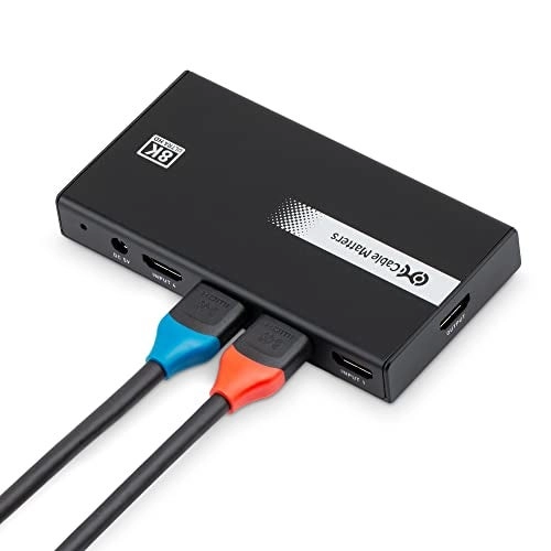 Cable Matters 4-Port HDMI 2.1 Switch - 48Gbps 4K 120Hz 8K 60Hz