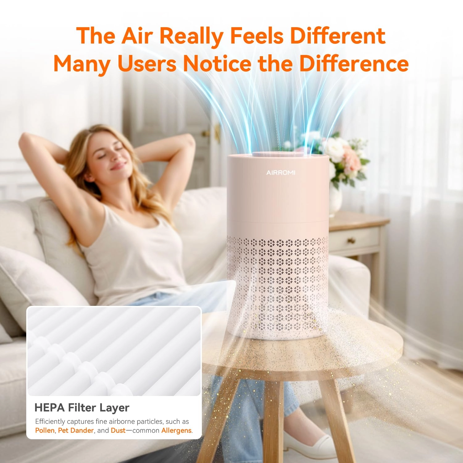 A2001 - Beige HEPA 3in1 Filter