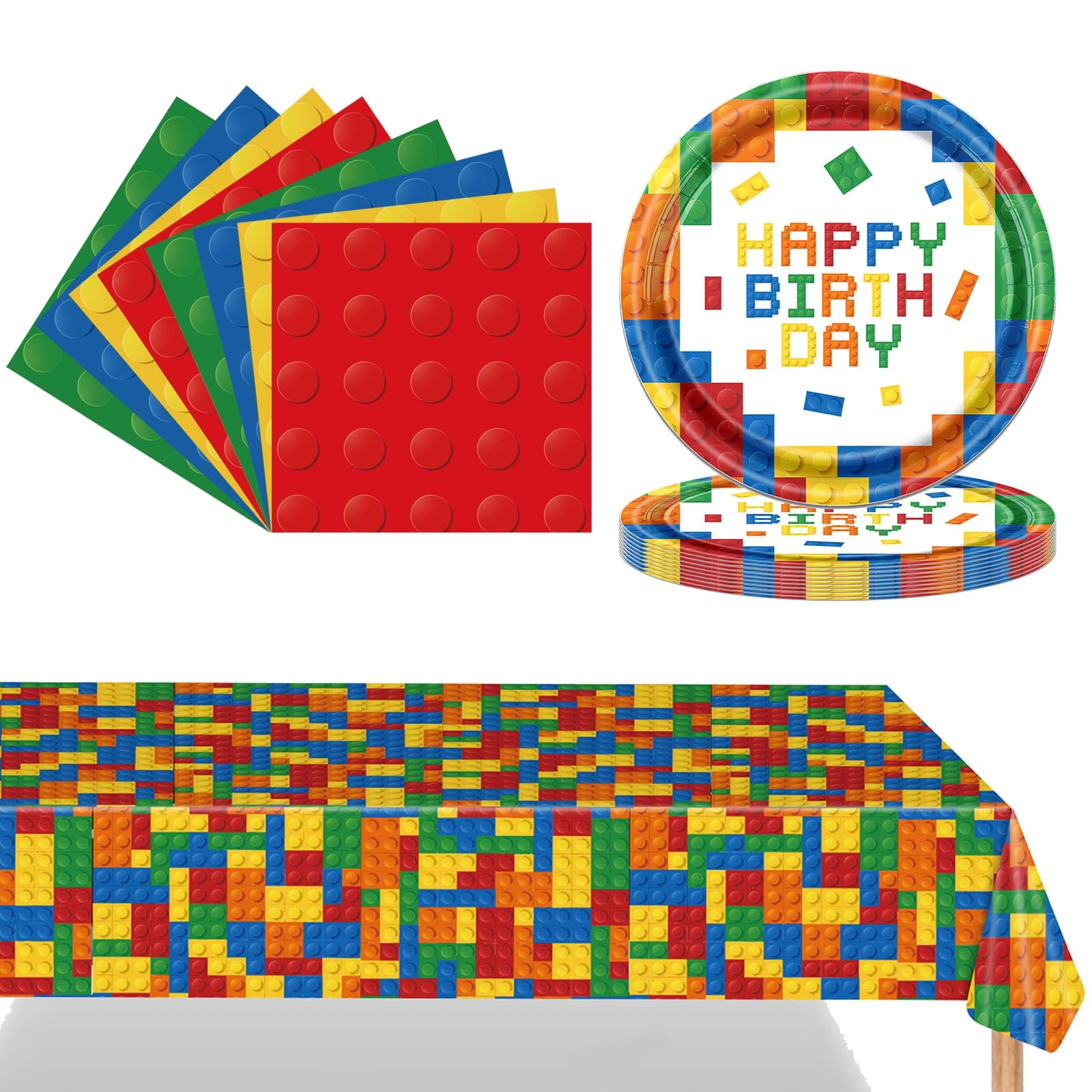 POPOYU Tableware Set - 37Pcs Birthday