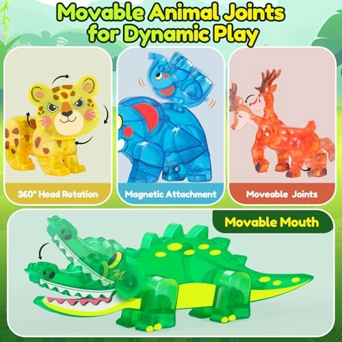 Magnetic Game Zoo Animal - 36 months - 12 years 5 pieces