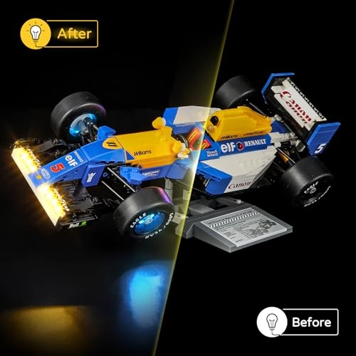 LED Light Kit for 10353 Icons Williams Racing FW14B & Nigel Mansell Building Blocks Model - Plastic