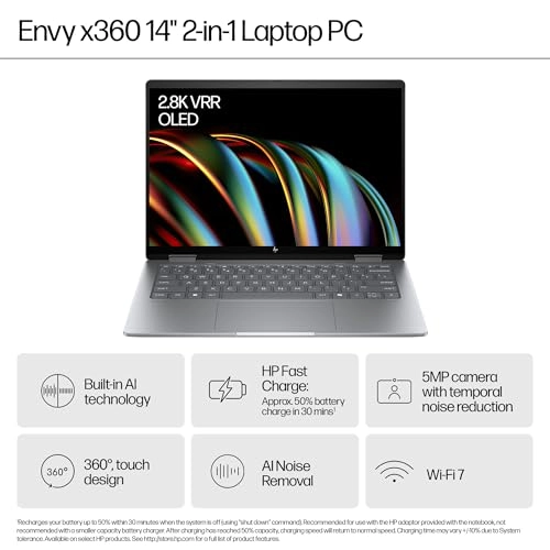 Envy x360 - 14'' Core Ultra 7 155U 16GB DDR5 1 TB SSD