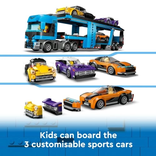 City Car Transporter Truck with Sports Cars (60408)