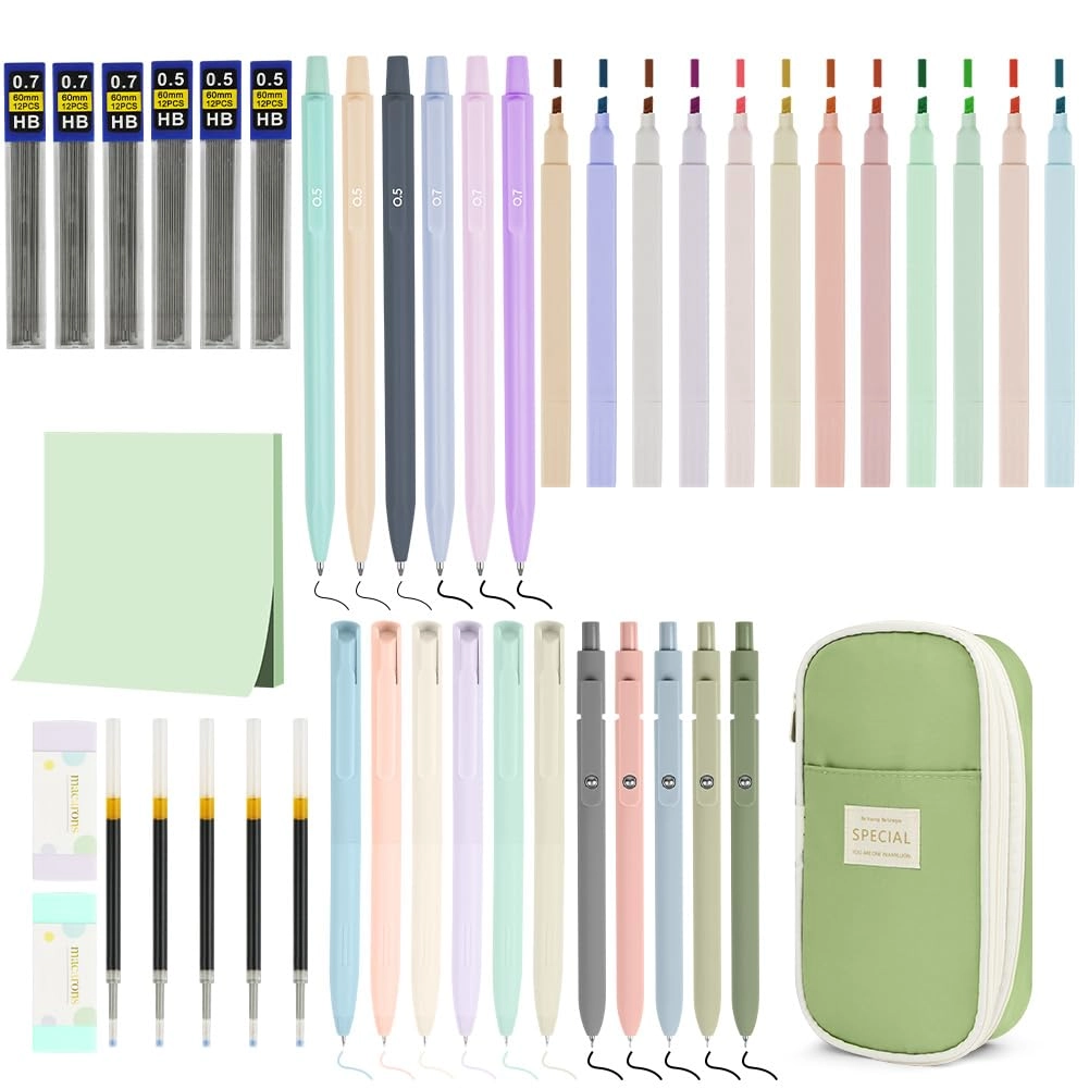 Vicloon 44 PCS Aesthetic School Supplies Set