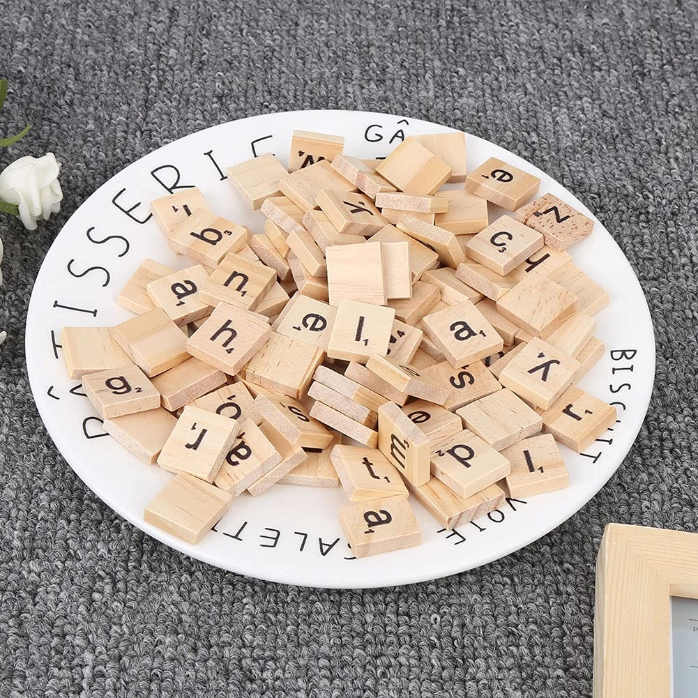 Dan&Dre Wooden Tiles Puzzle Blocks - 100 pieces