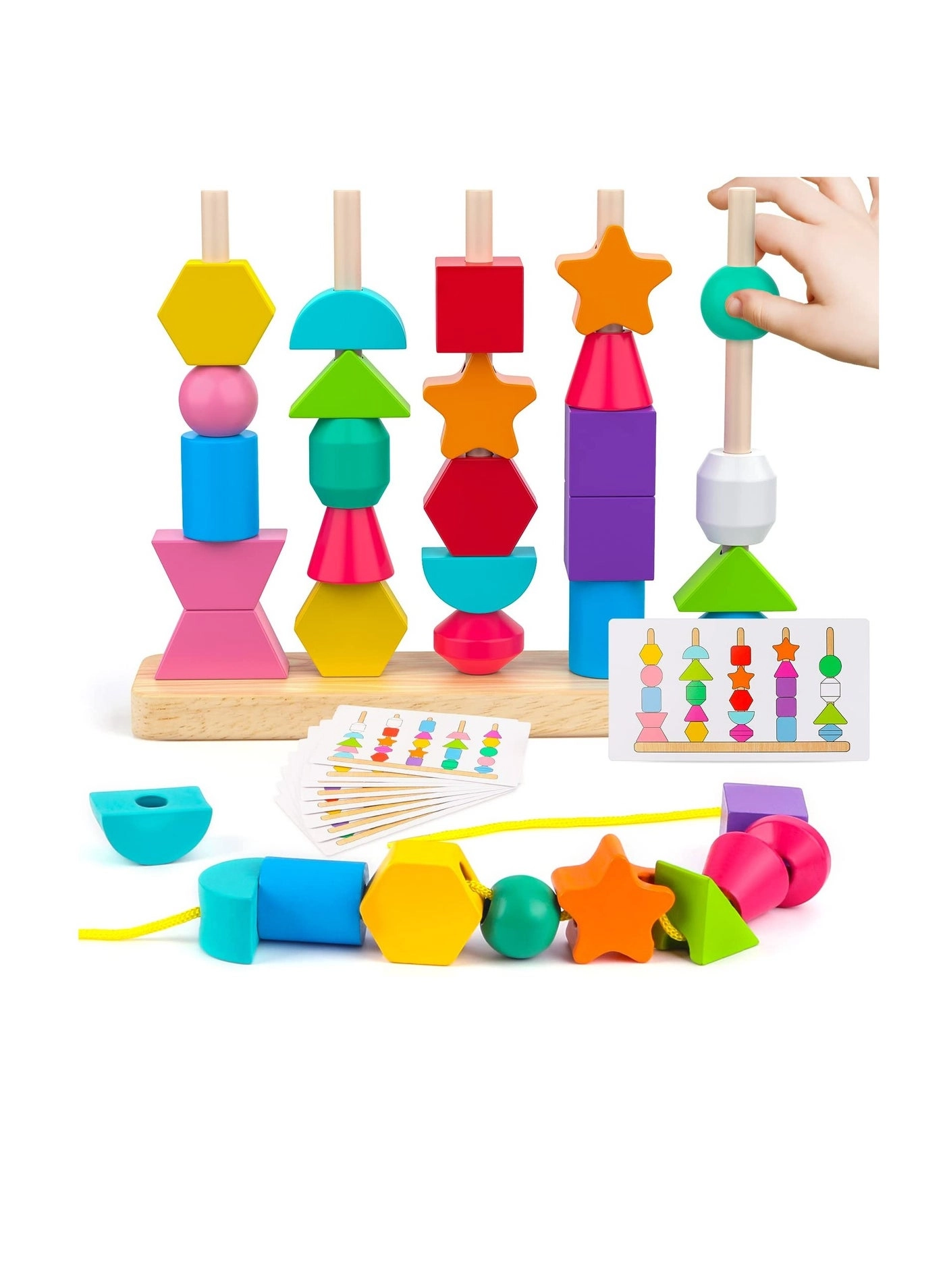 Generic Wooden Beads Sequencing Toy - 36 months - 10 years