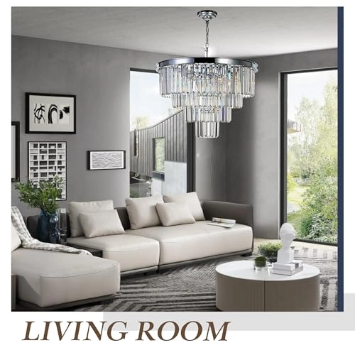 4-Tier Chandelier - Dimmable