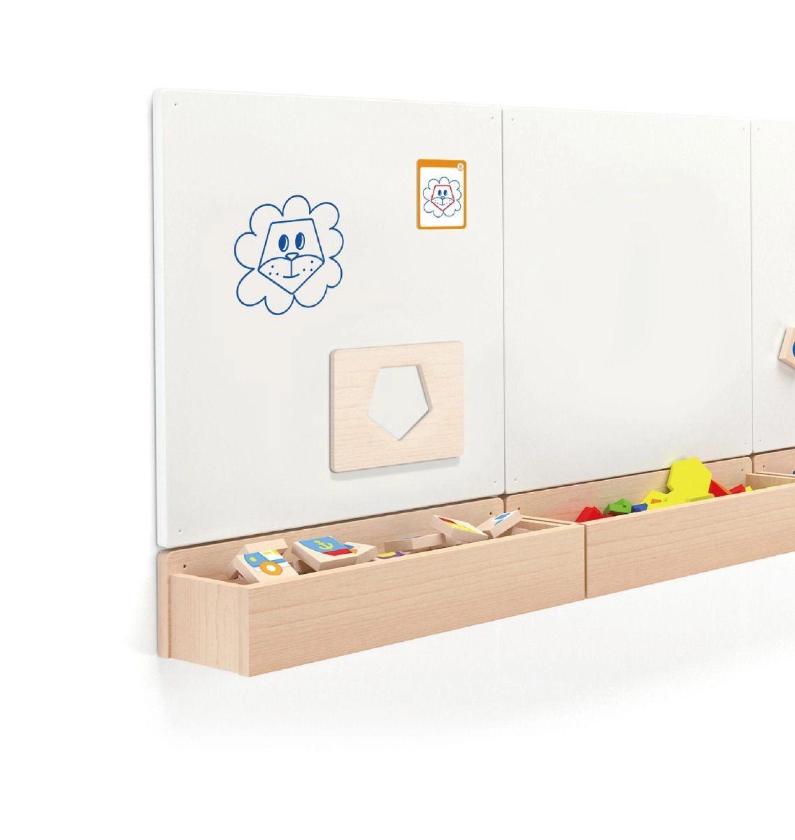 Magnetic Stencil Board - 3+ 12 pieces