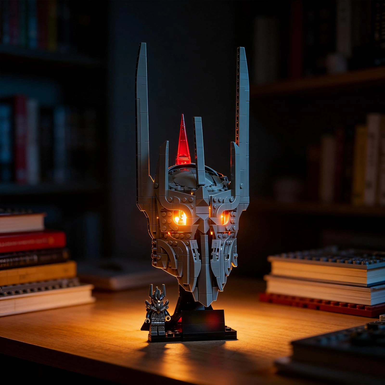 YEABRICKS The Lord of the Rings: Sauron's Helmet LED Light - Multicolor