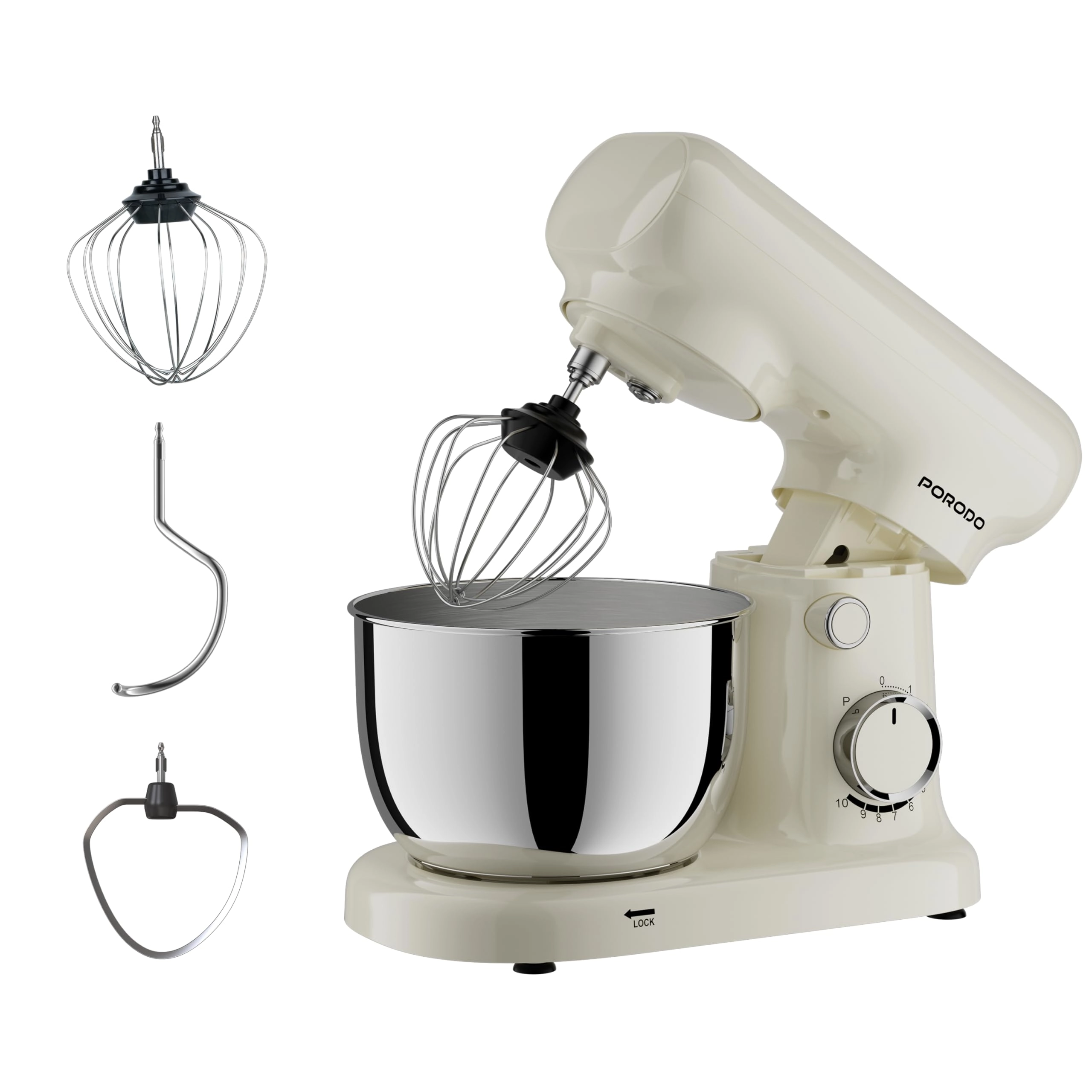 Porodo Tilt-Head Electric Household Stand Mixer - 2 L 400 W