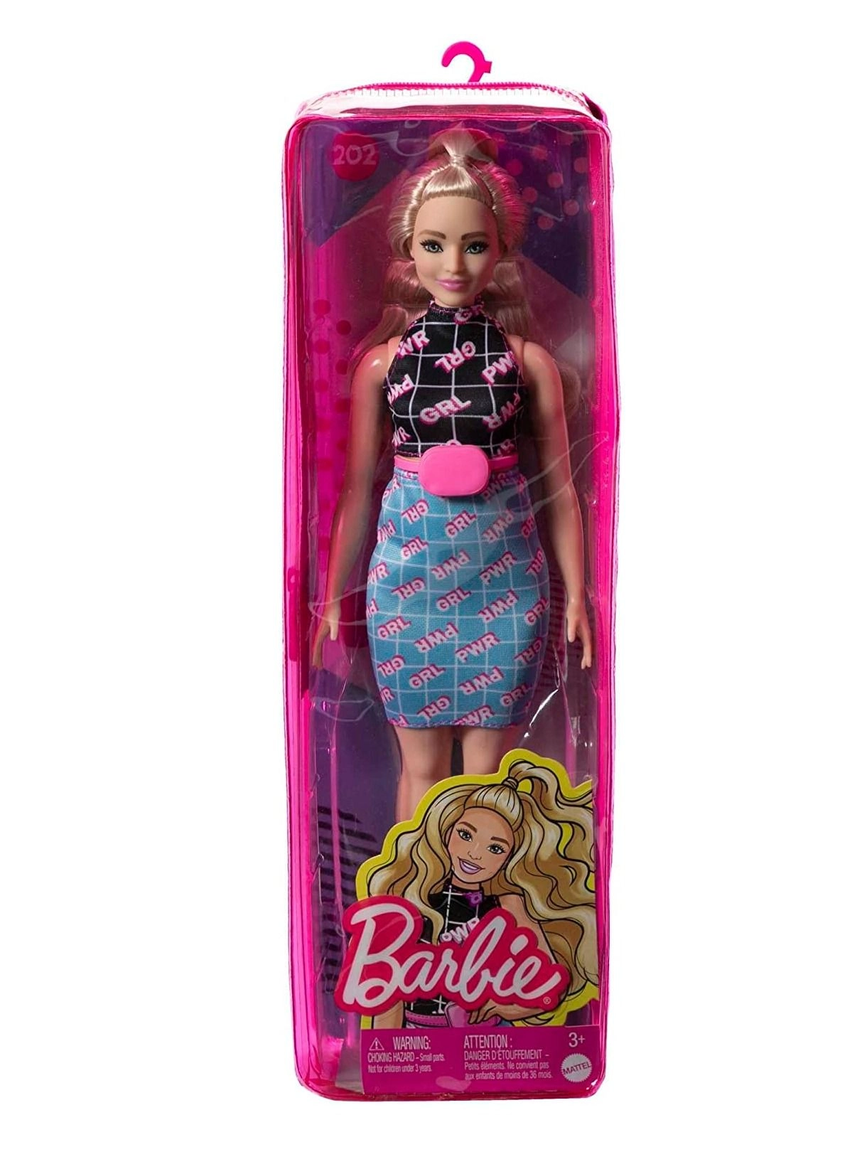 Barbie Fashionistas - Curvy Blonde Girl Power Outfit Ages 3+