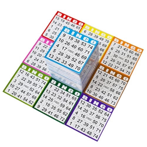 SEETOOOGAMES Bingo Paper Game Cards - 1000 all ages