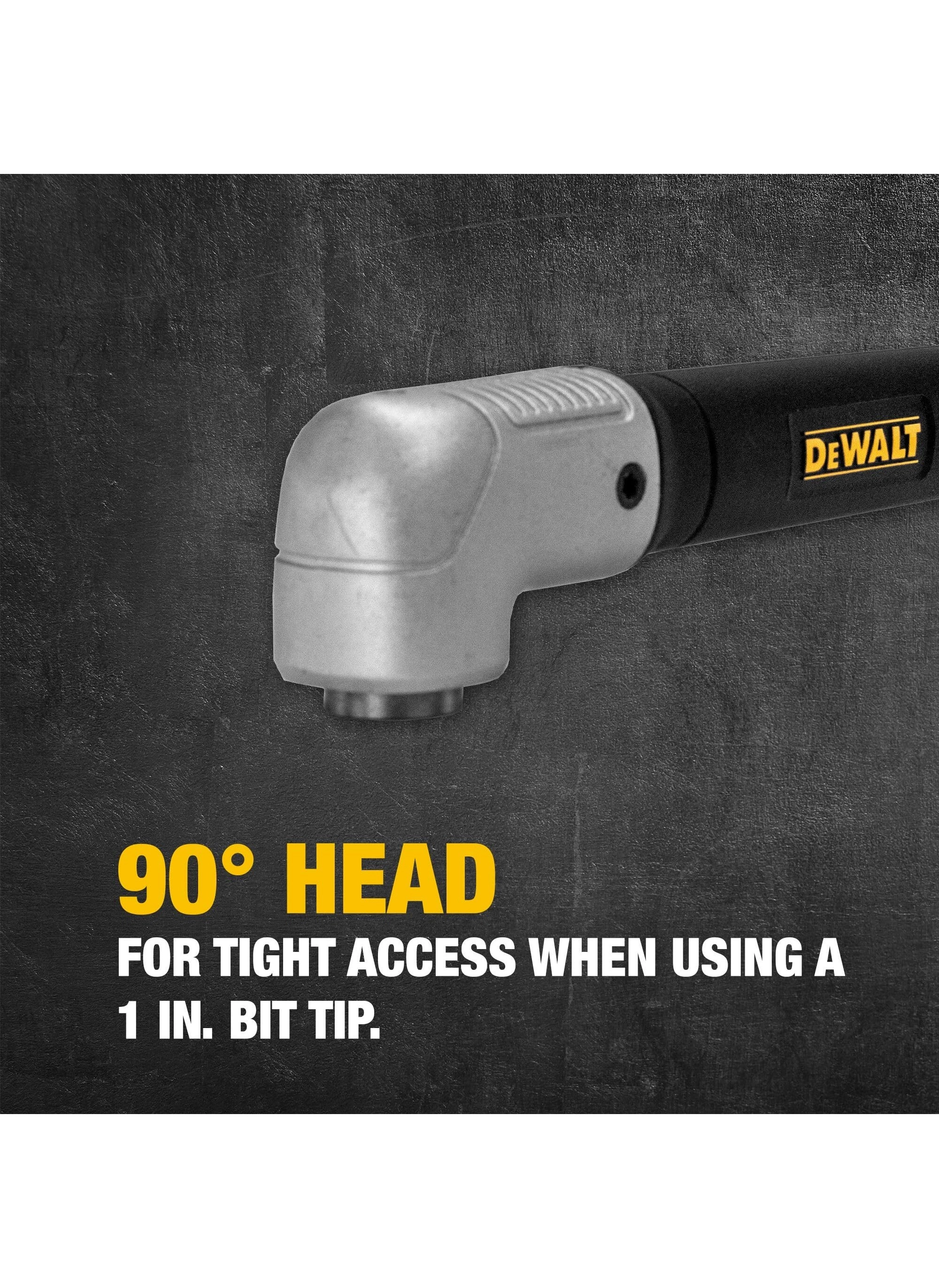 Right Angle Drill Adaptor - 2-in-1 Attachment One Size