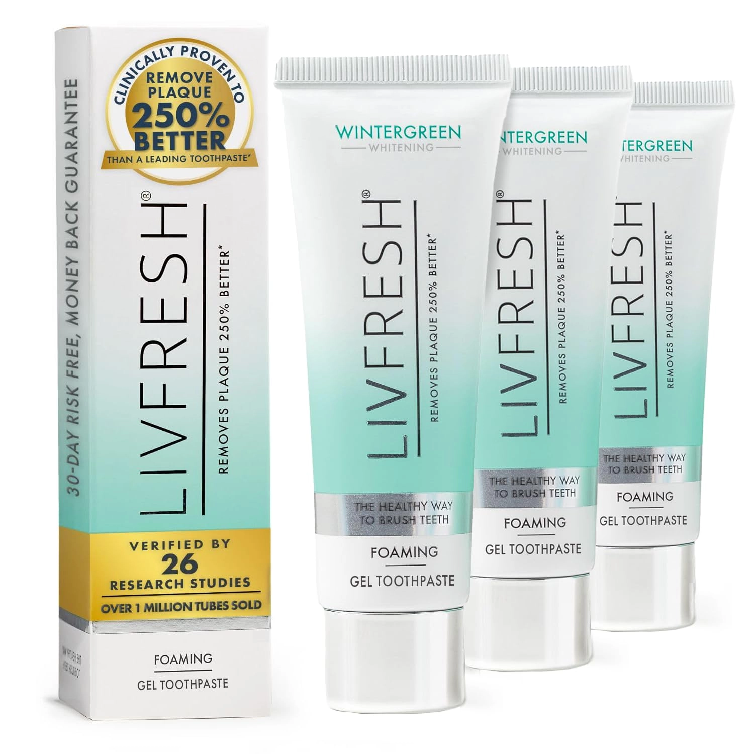 livfresh Toothpaste Gel Wintergreen Toothpaste Adult 7 ounces