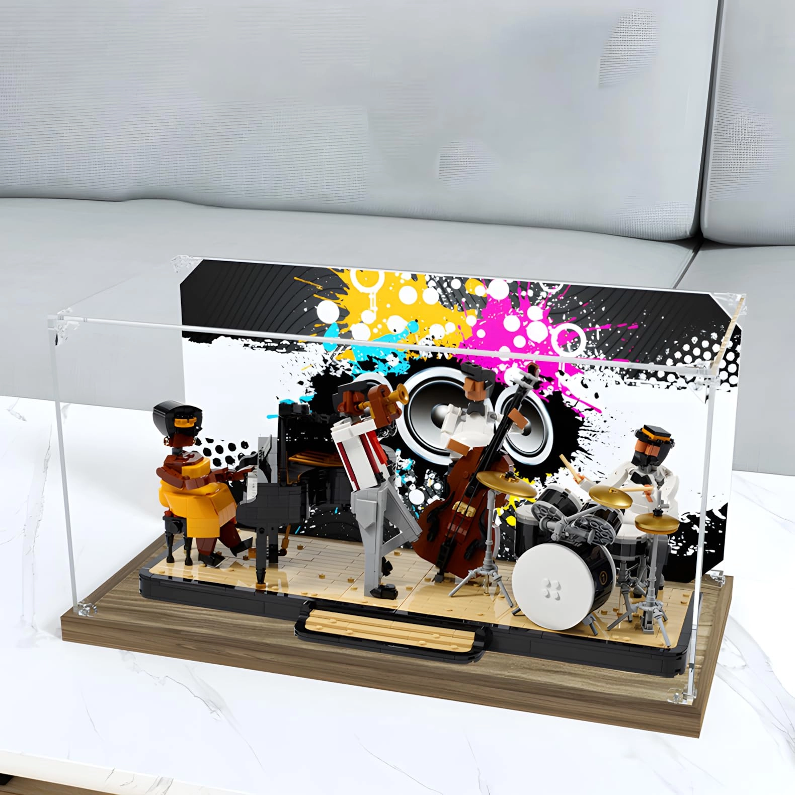 Acrylic Display Case - for Le-go 21334 Transparent