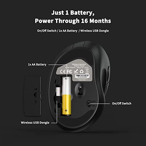 Ergonomic Vertical Mouse - USB