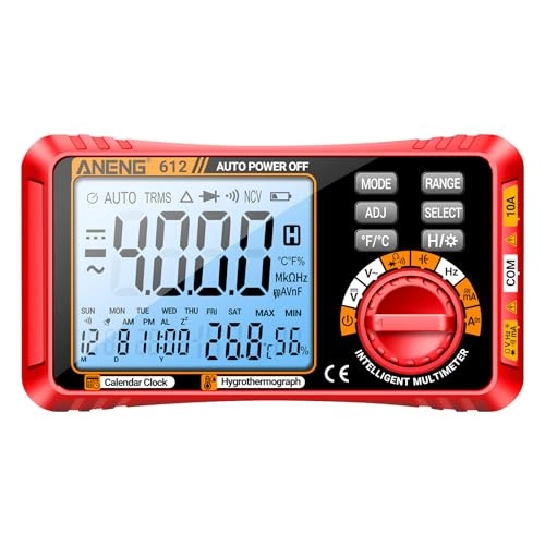 Mingzhe 612 Digital Multimeter - Perpetual Calendar Temperature Humidity