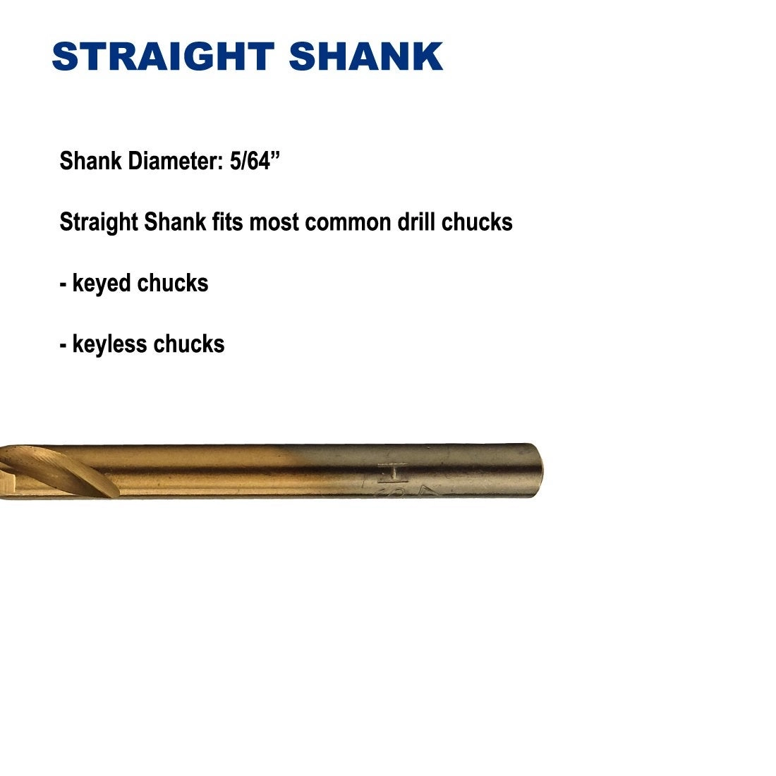 Drill Bit - Titanium Nitride Coated 12 5/64-Inch
