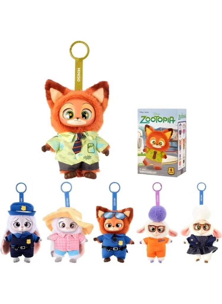 Zootopia Series Blind Box - Vinyl Plush Pendant Keychain