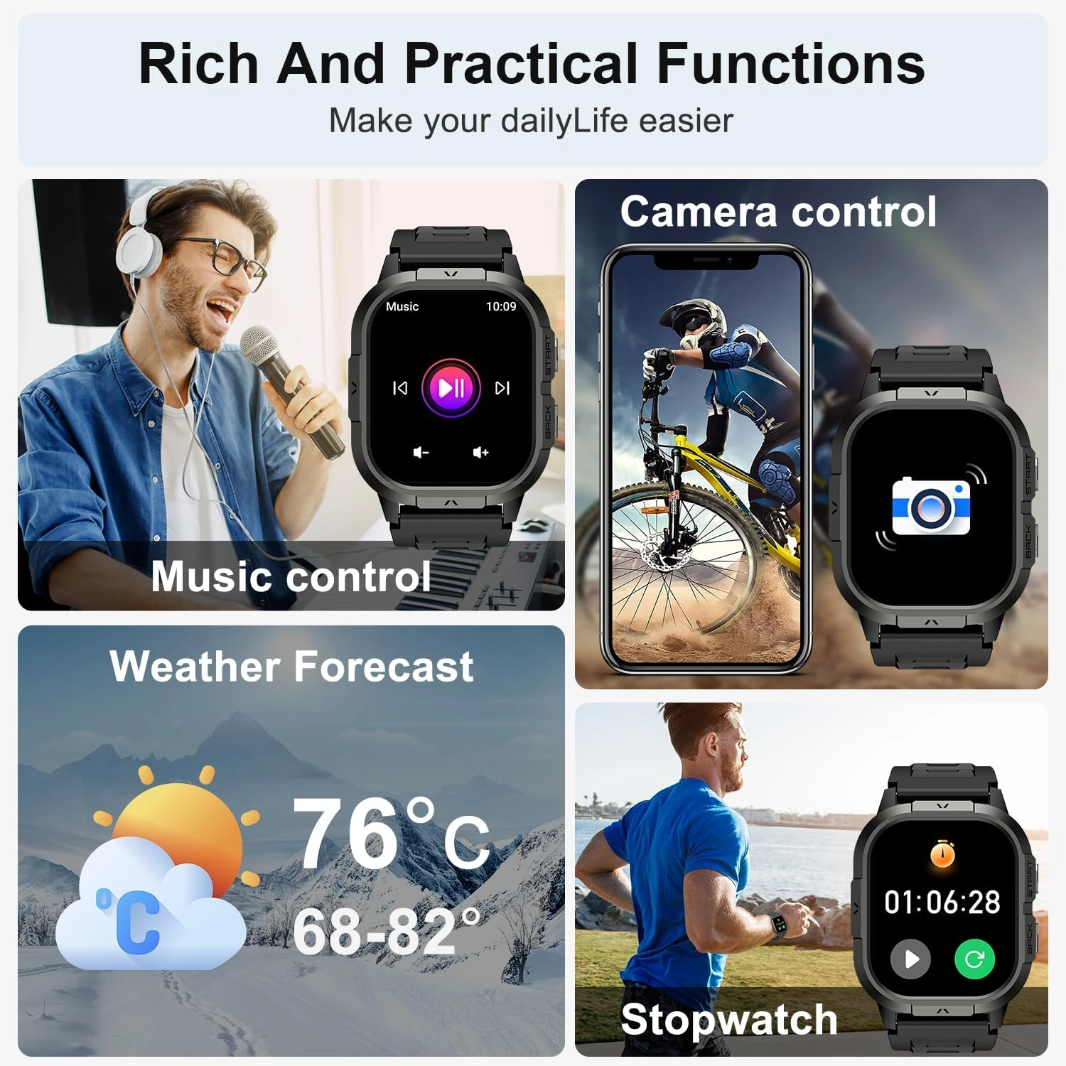 Waterproof Fitness Watch