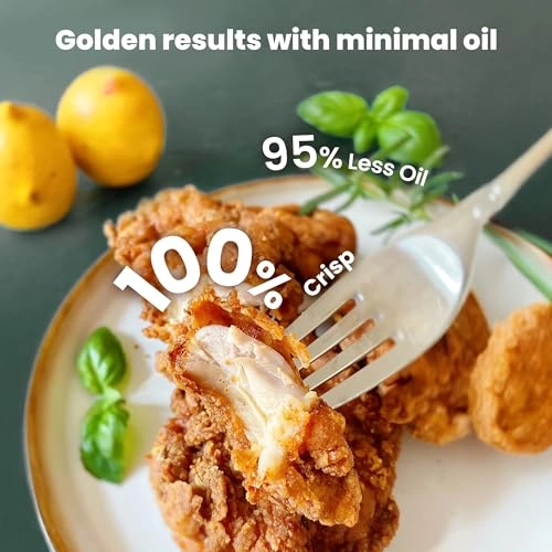 5-in-1 Portable Glass Air Fryer K8126-GREY