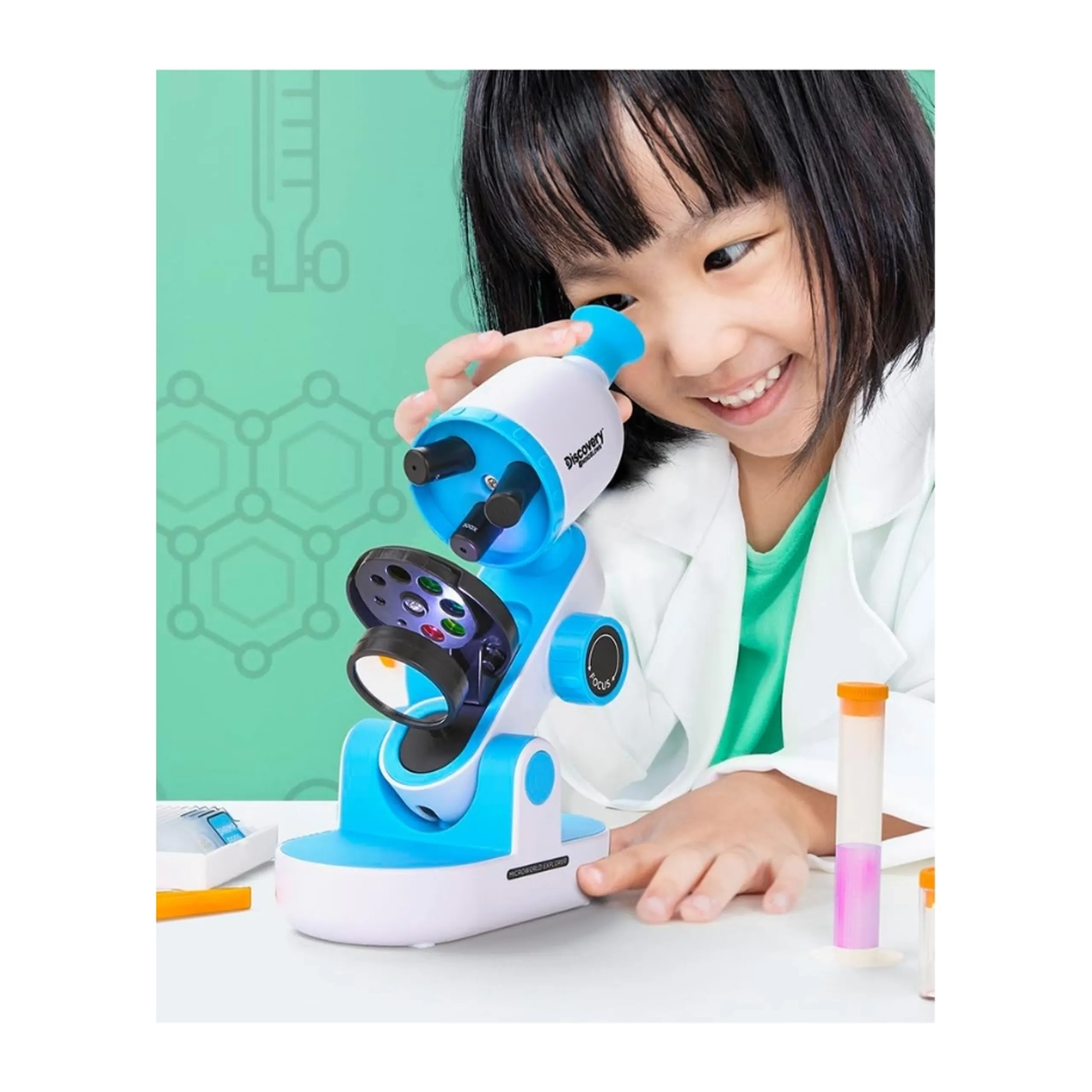 Early Explorers Kids Microscope Set Biology, Science - 8 years+ 41 pieces