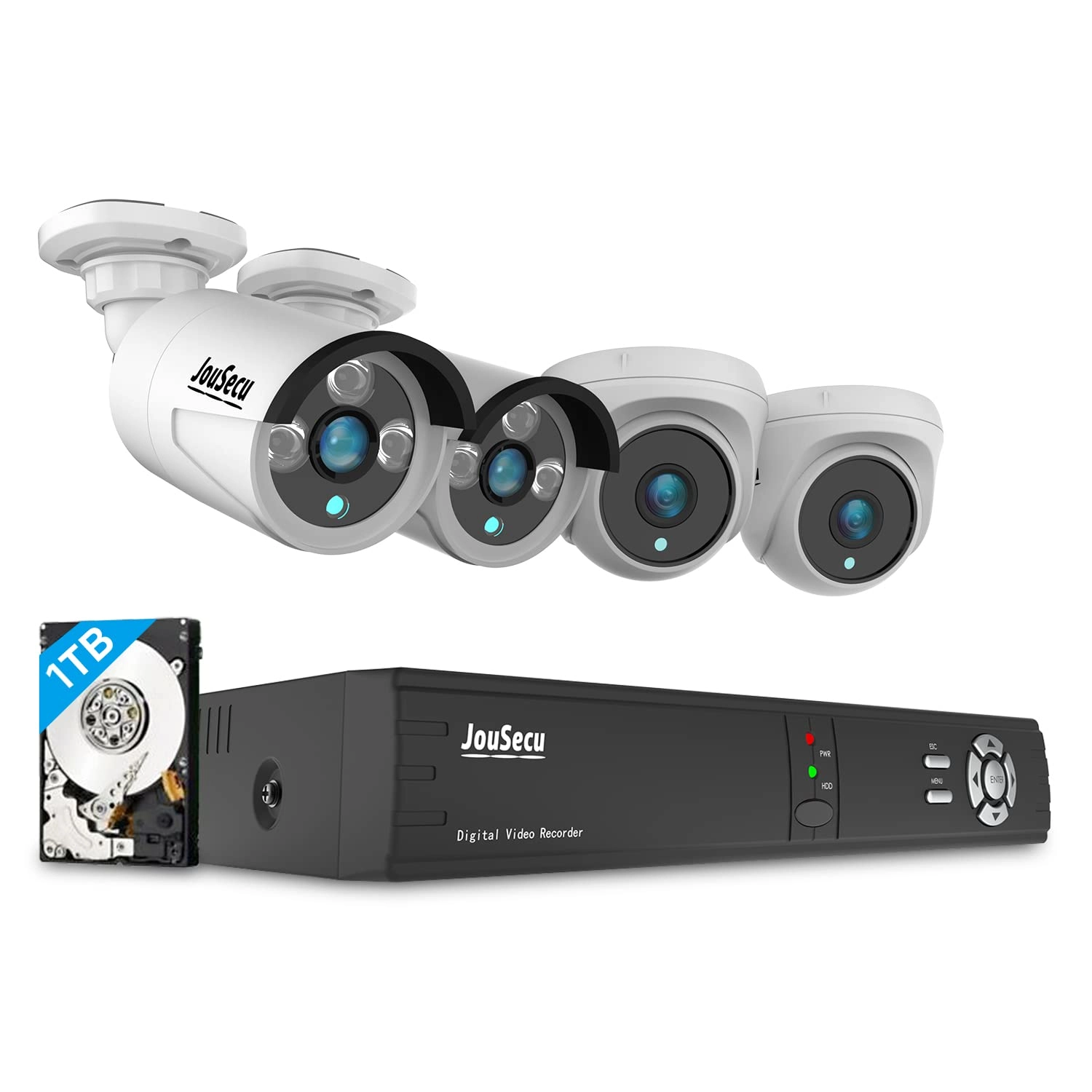 DVR-D2341-4C+1T - 1TB 8CH