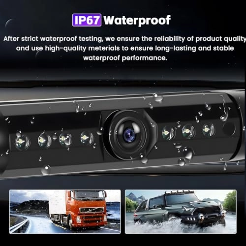 License Plate Frame Backup Camera - Night vision Wired 1920x1080