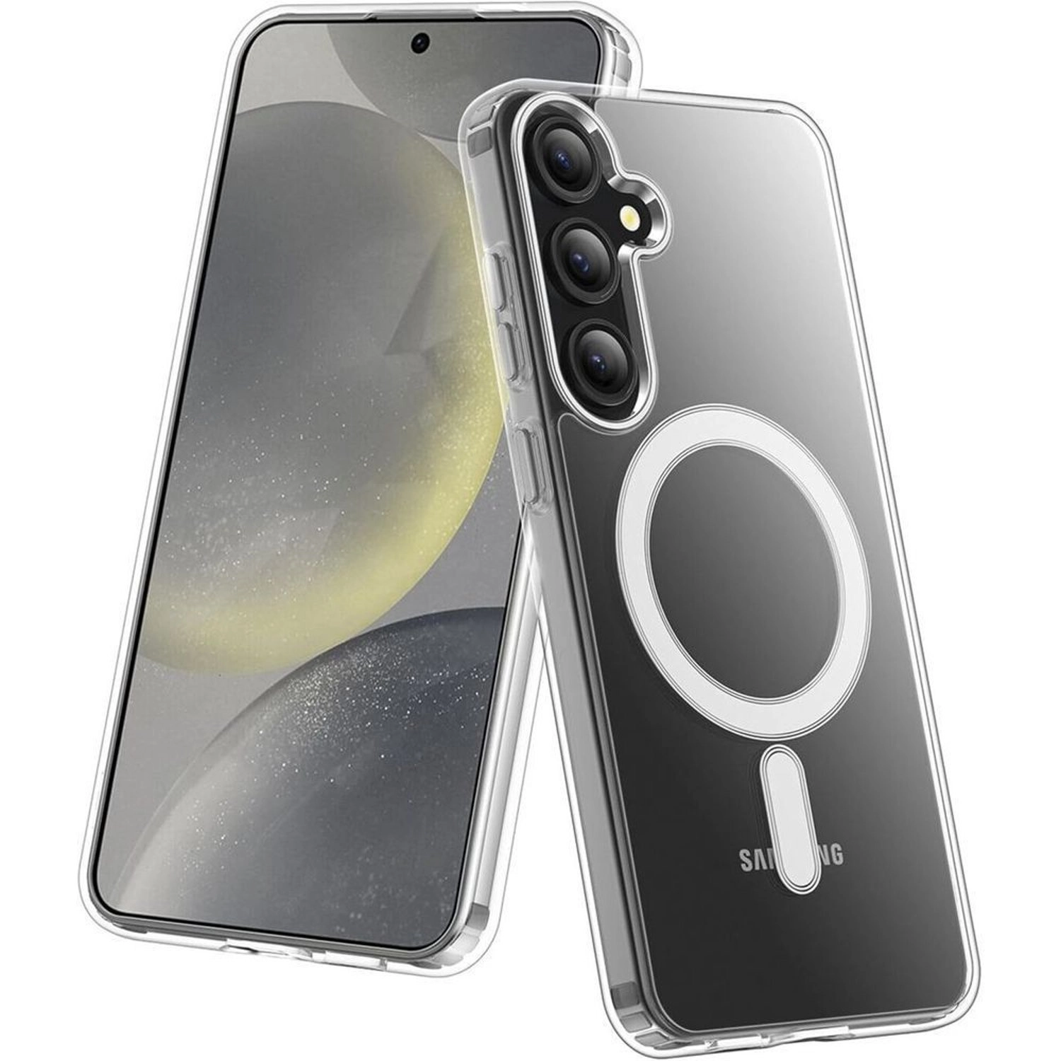 Magnetic Case Clear Case for Samsung Galaxy S25 Plus