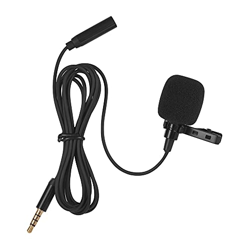 Mini Portable Clip-on Lapel Lavalier Condenser 3.5mm-Mini-Jack Microphone