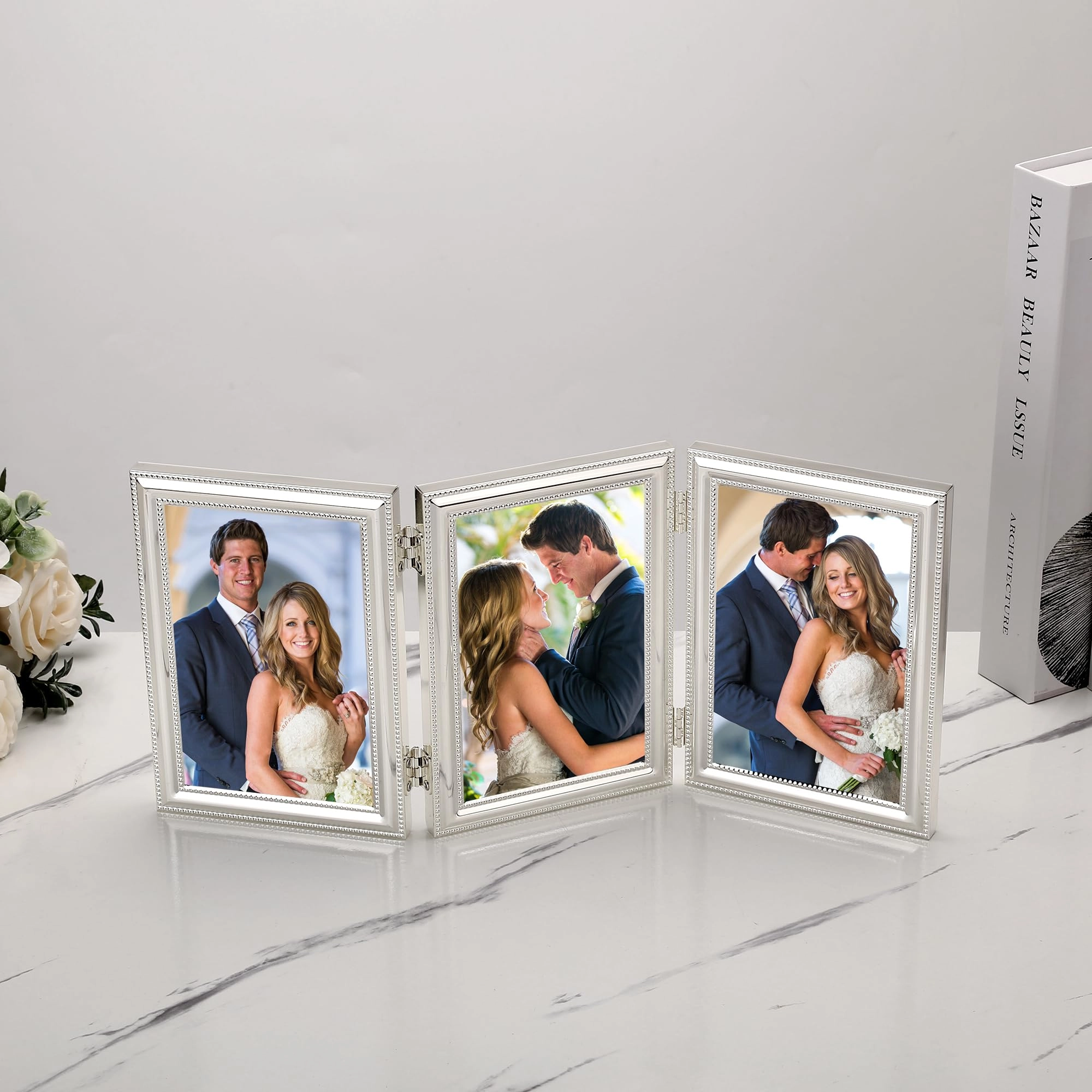 Hinged Triple Picture Frame - 4x6Inch (Triple)