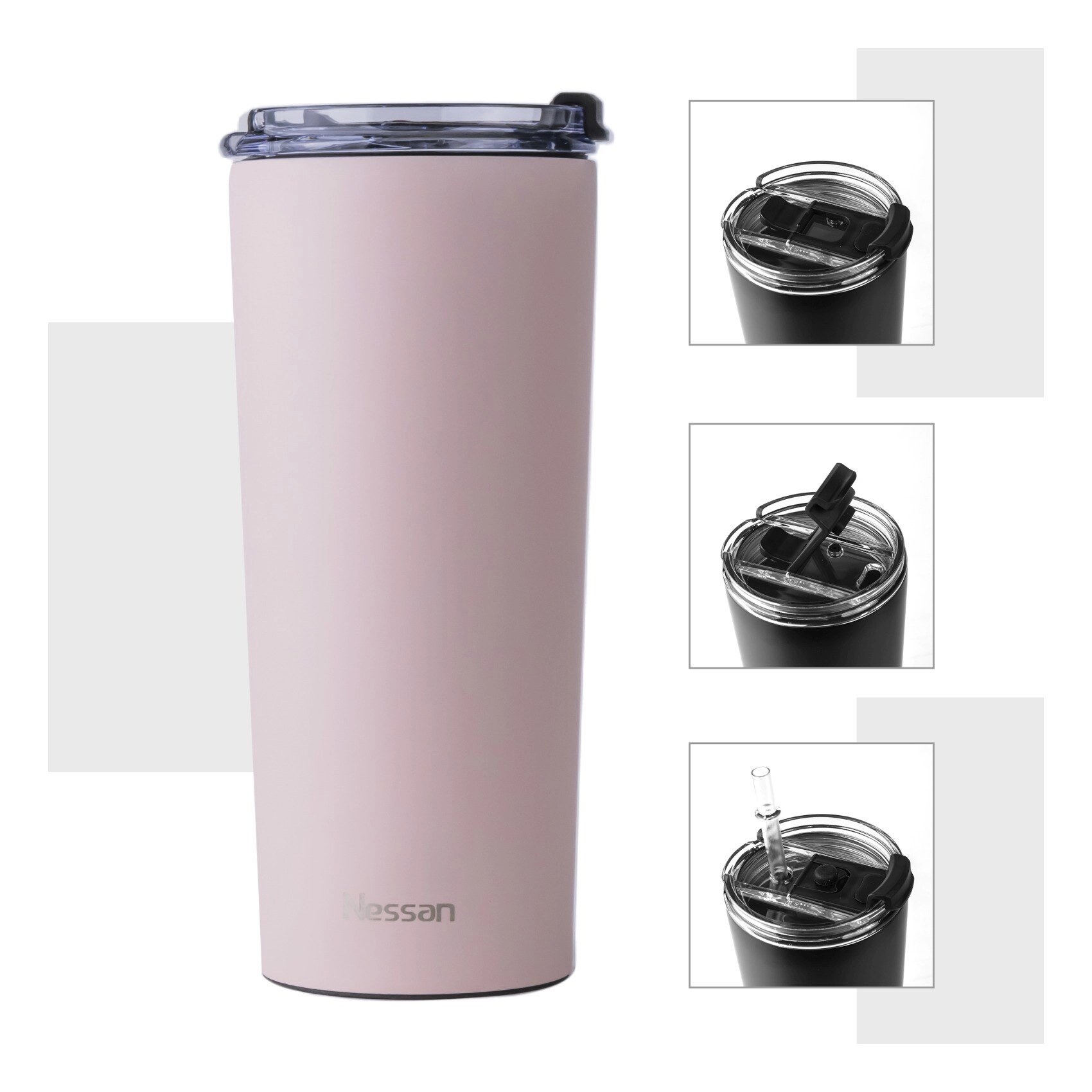 Stainless Steel Double Wall Vacuum Mug - 600ml