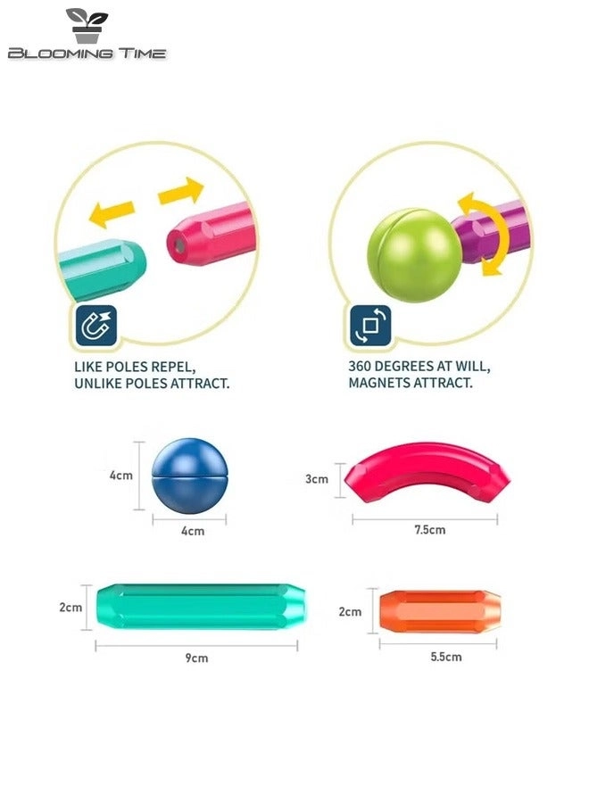 Puzzle magnetic building block - 42 pcs