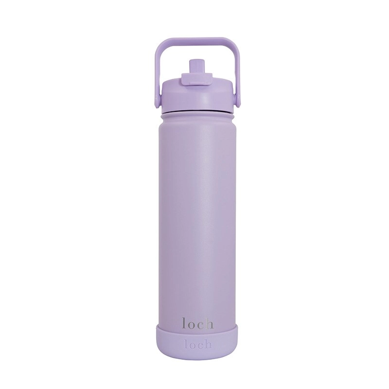 PURE BLUE Stainless Steel Bottle - 650 ml 2-in-1 Lid