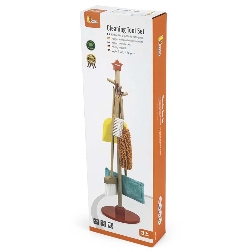 Cleaning Tool Set - Wooden (SW-44567)