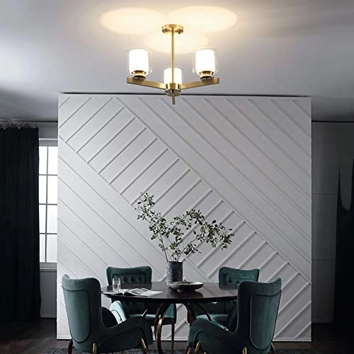 Hanging Light - Copper and glass 92*40cm