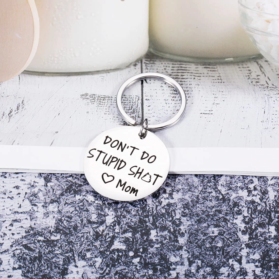 Funny Keychain - Humor-Mother-Teenager