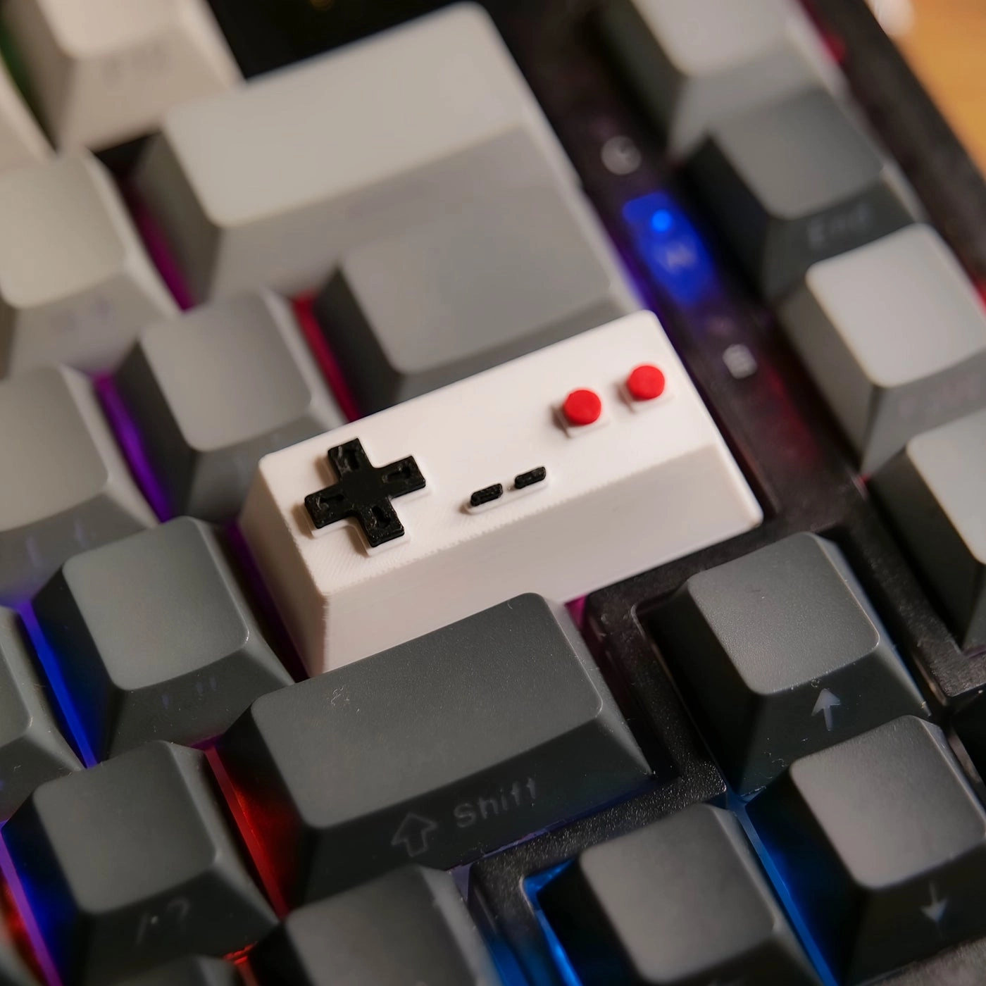 Generic Retro Game Controller Keycaps - 1pc PLA RGB